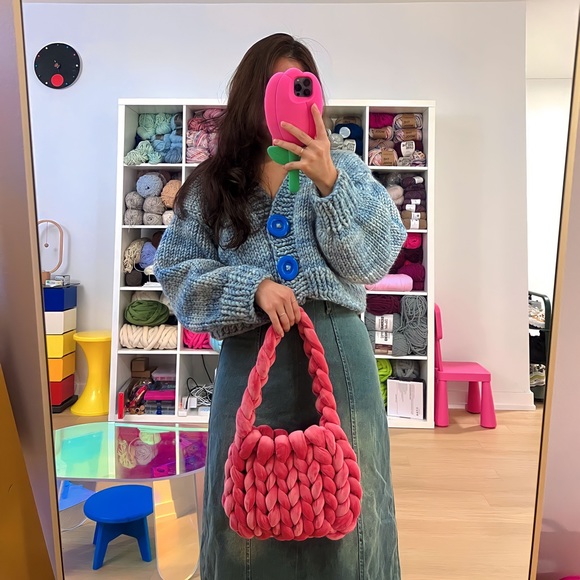 Handbags - Velvet Chunky Bag